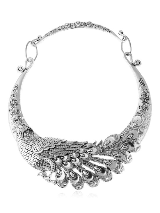 Free People Jewelry - Silver Ethnic Bird Collar